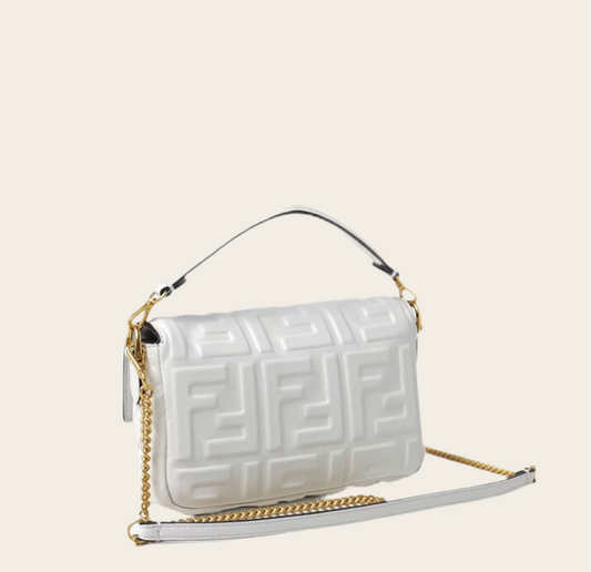F LOGO BAG WHITE