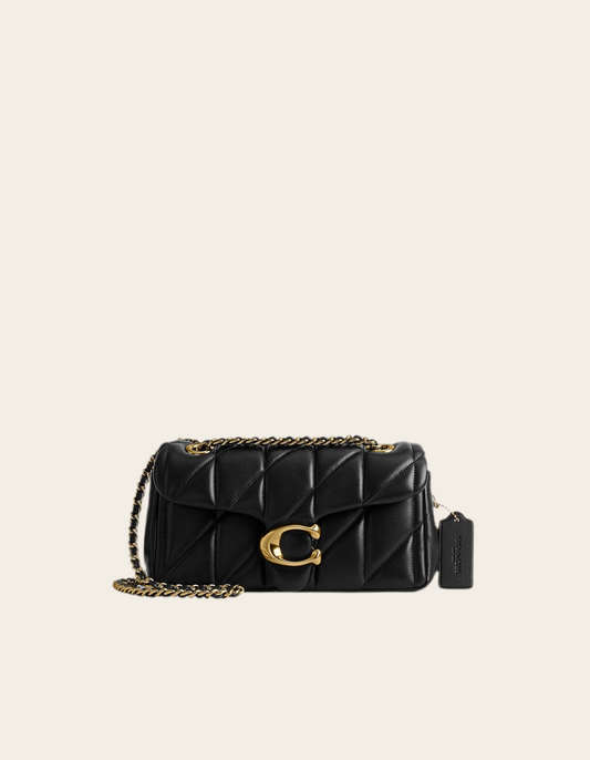 C LOGO BAG WITH QUILTING BLACK
