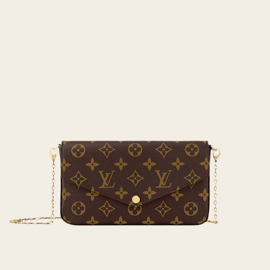 L LOGO PURSE BAG BROWN