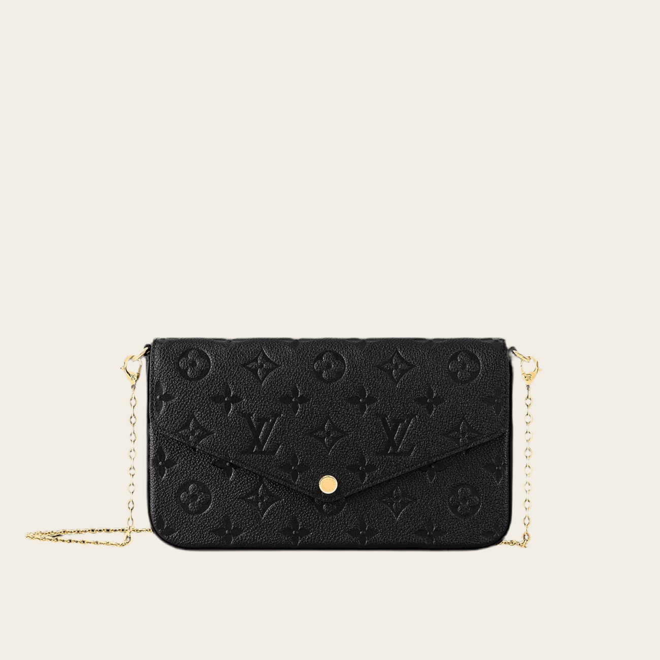 L LOGO PURSE BAG BLACK