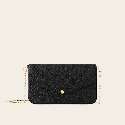 L LOGO PURSE BAG BLACK