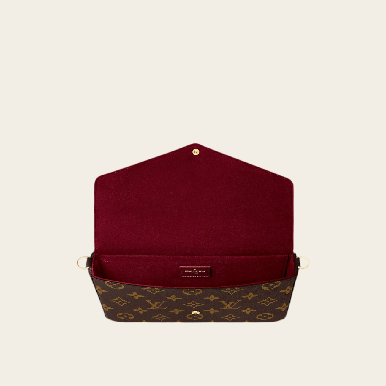 L LOGO PURSE BAG BROWN