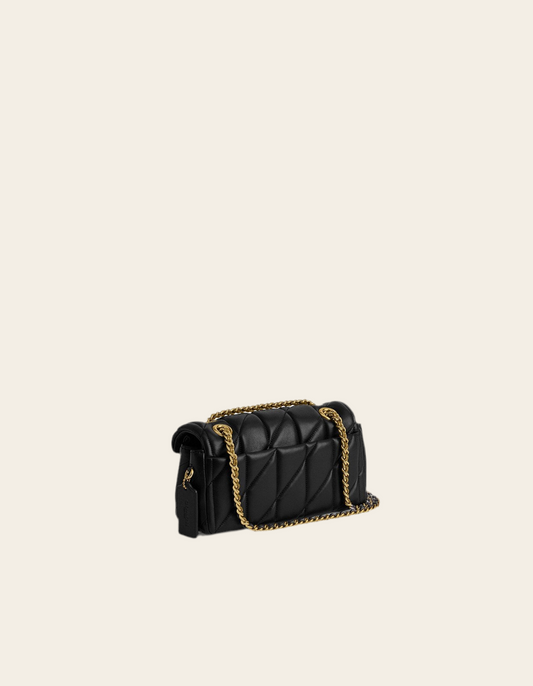 C LOGO BAG WITH QUILTING BLACK