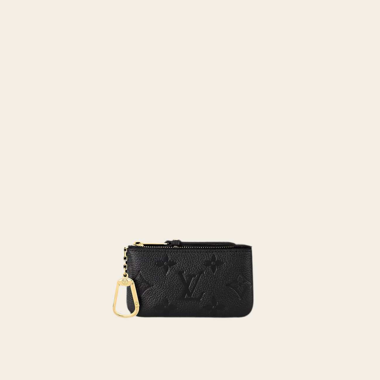 L LOGO KEY POUCH BLACK