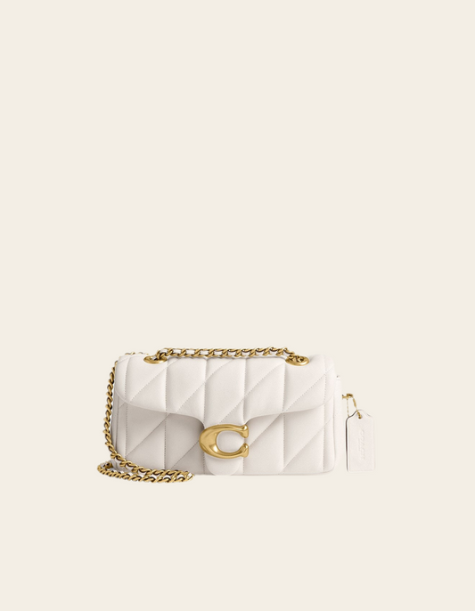 C LOGO BAG WITH QUILTING CREAM
