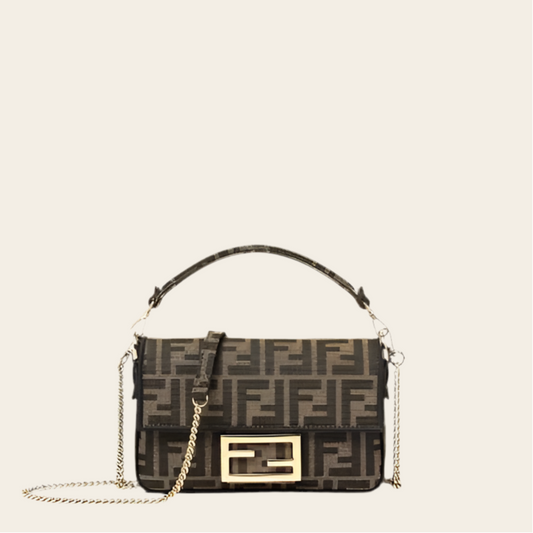 F LOGO BAG BROWN