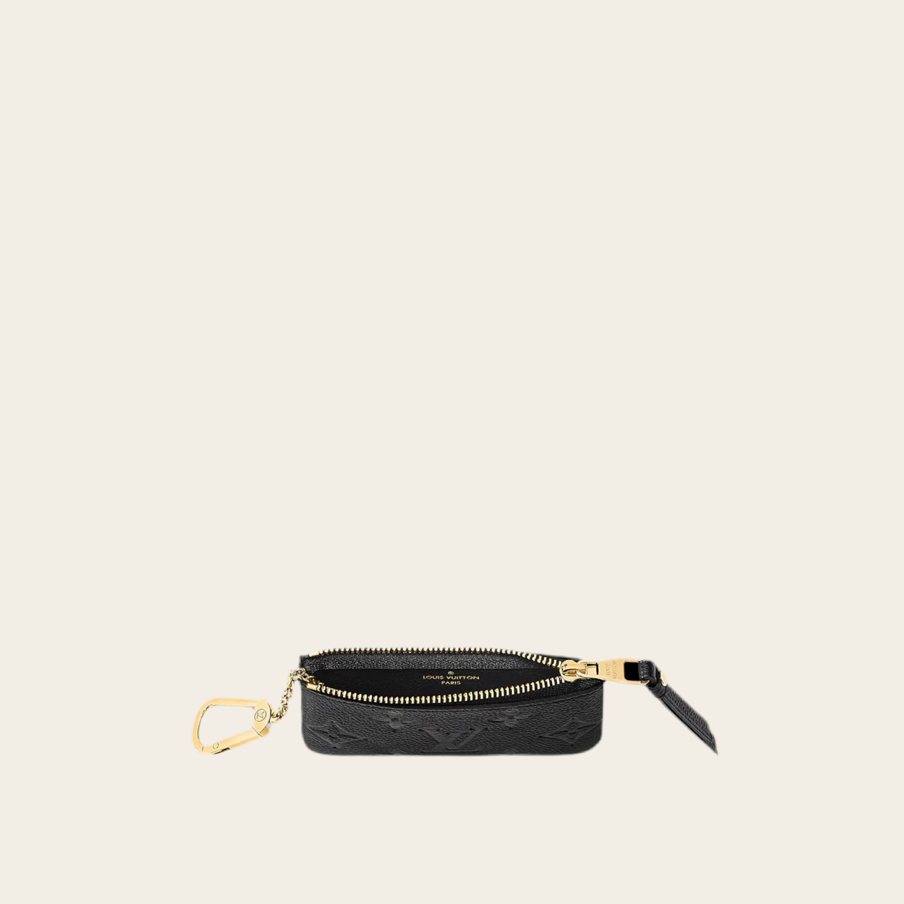 L LOGO KEY POUCH BLACK