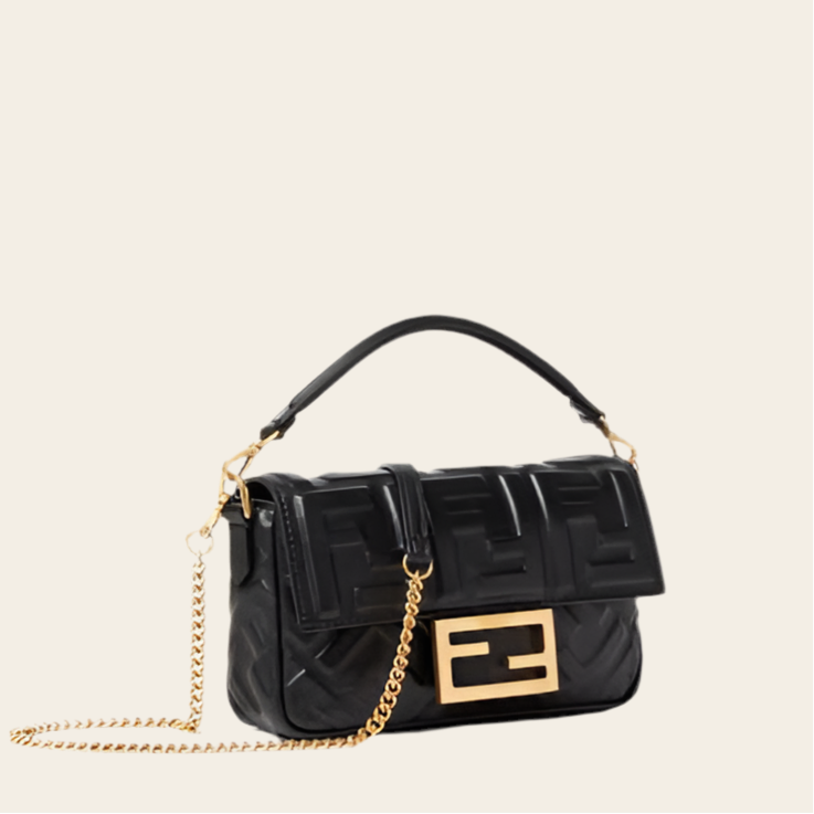 F LOGO BAG BLACK