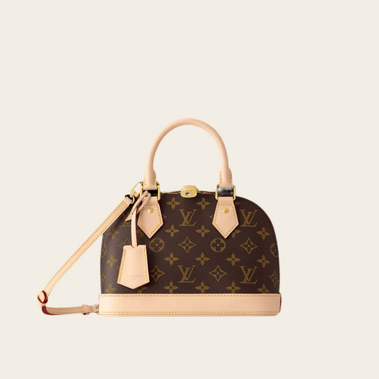 L LOGO BAG BROWN/CREAM
