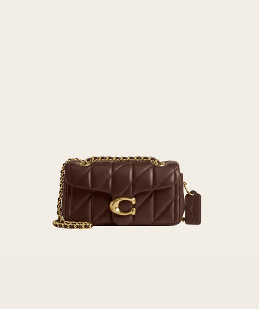 C LOGO BAG WITH QUILTING CHOCOLATE